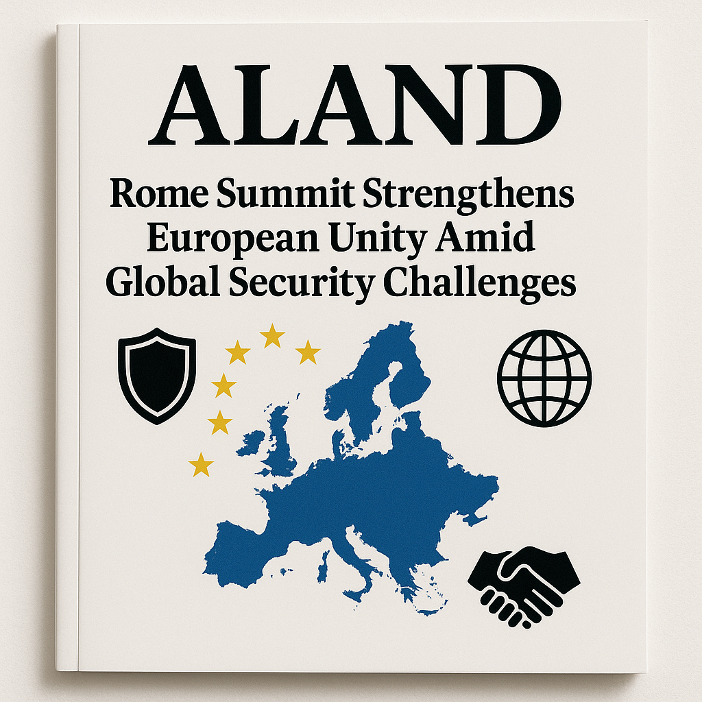  ALAND Magazine Cover – Rome Summit European Unity